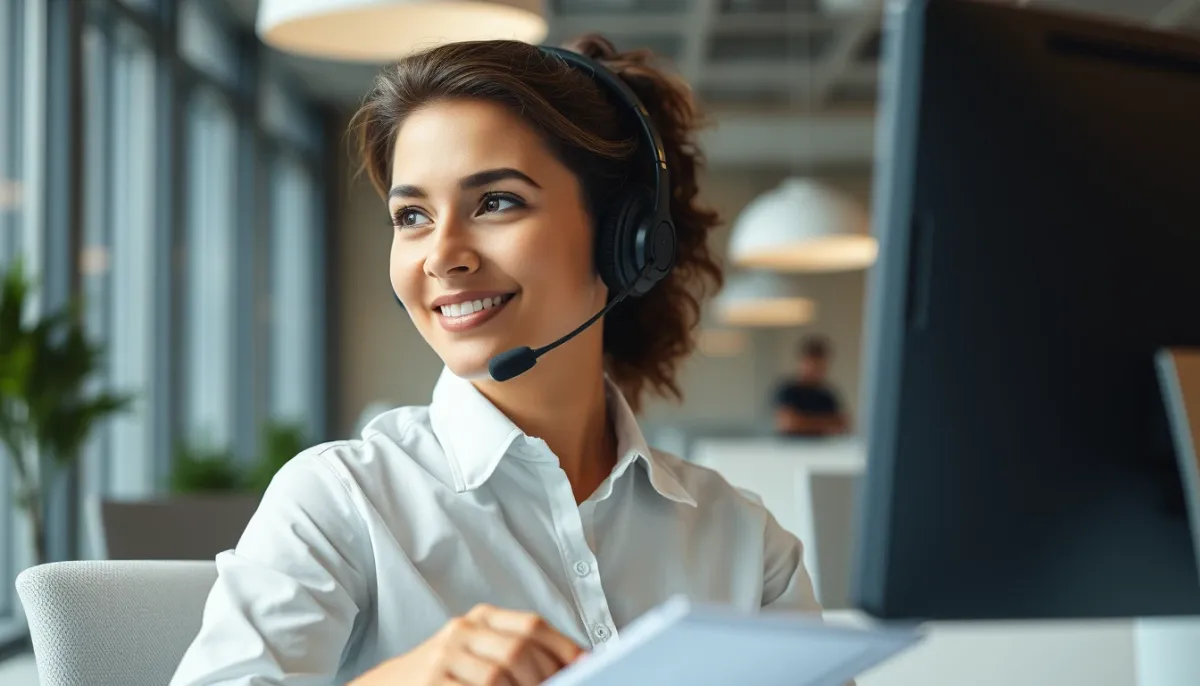 Conseiller clientèle au téléphone pour répondre aux questions sur la résiliation